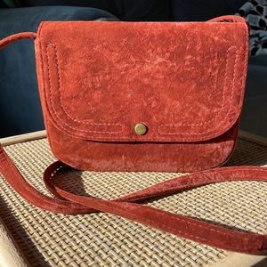 Velvet Cranberry Crossbody Bag